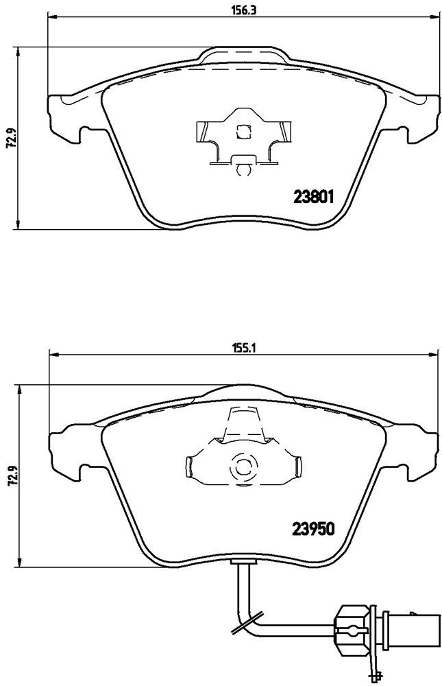 PHOTO DE Pastillas de Freno BREMBO PART NUMBER P85097